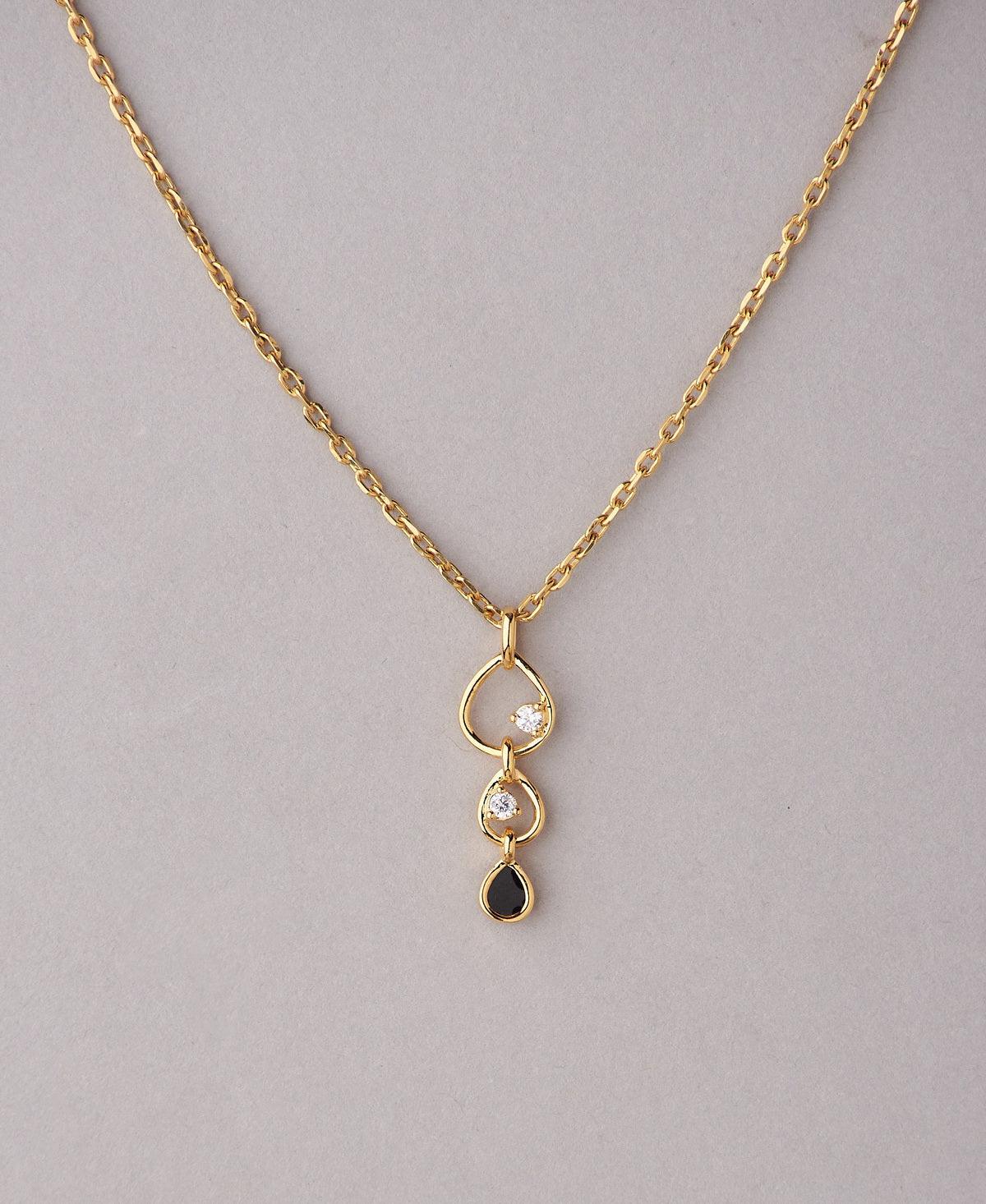 Elegant Gold Pendant - Chandrani Pearls
