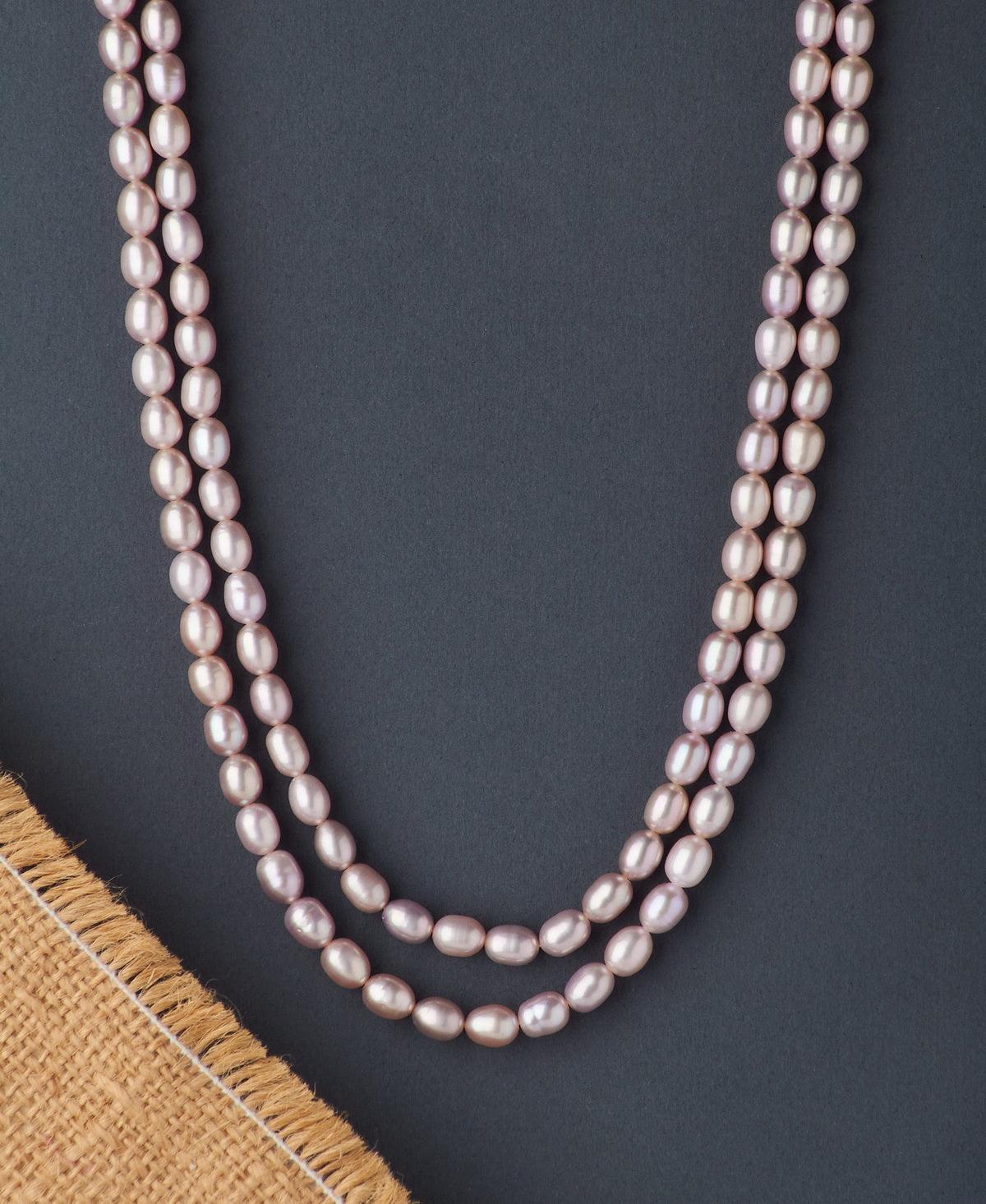 Elegant 2 line Pearl Necklace - Chandrani Pearls