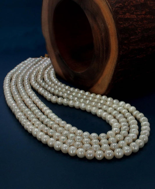 Elegant 4 line Pearl Necklace - Chandrani Pearls