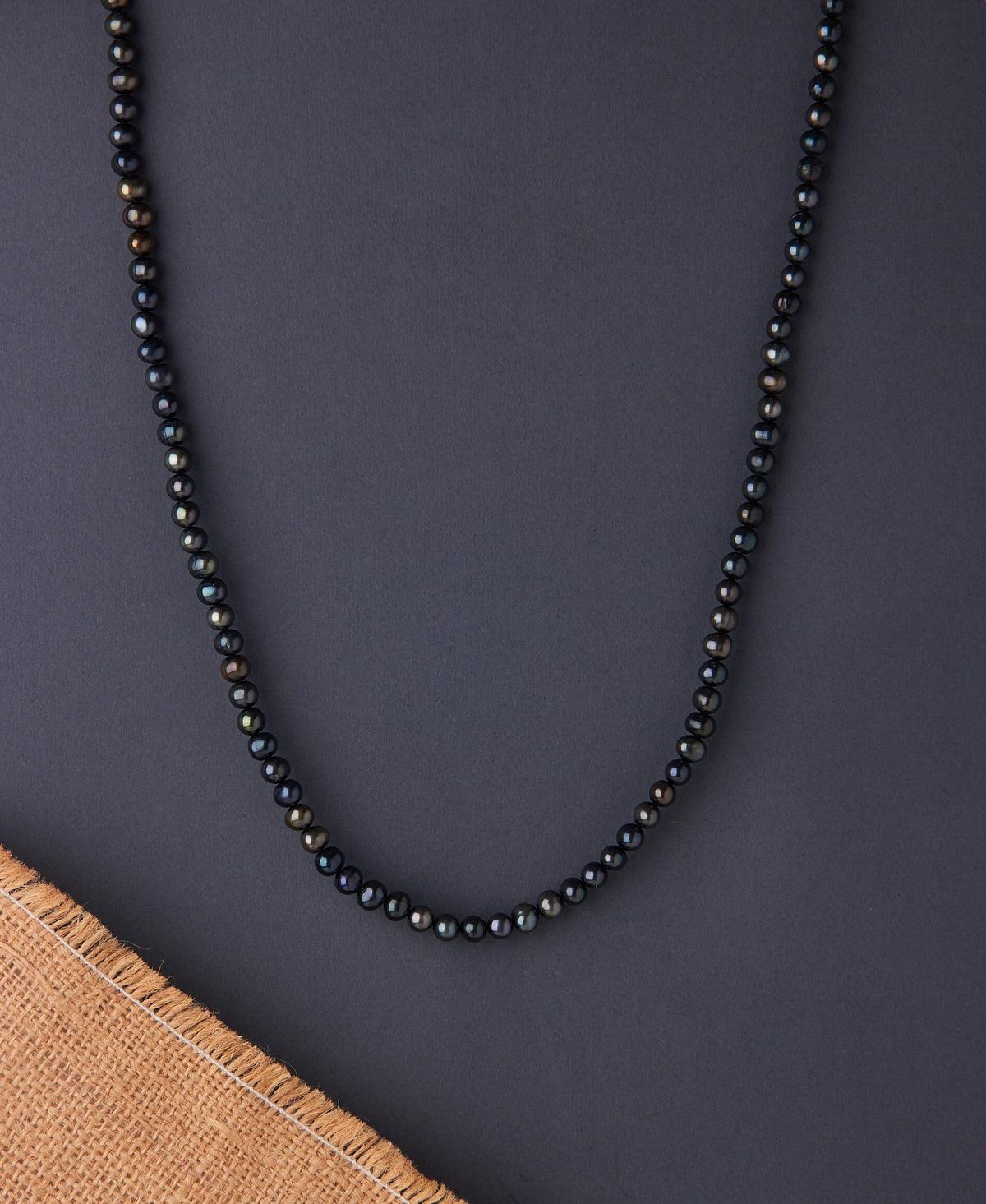 Elegant Black Pearl Necklace - Chandrani Pearls