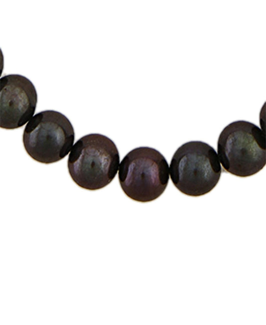 Elegant Black Round Pearl Necklace - Chandrani Pearls