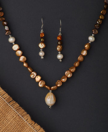 Elegant Dyed Pearl Necklace Set - Chandrani Pearls