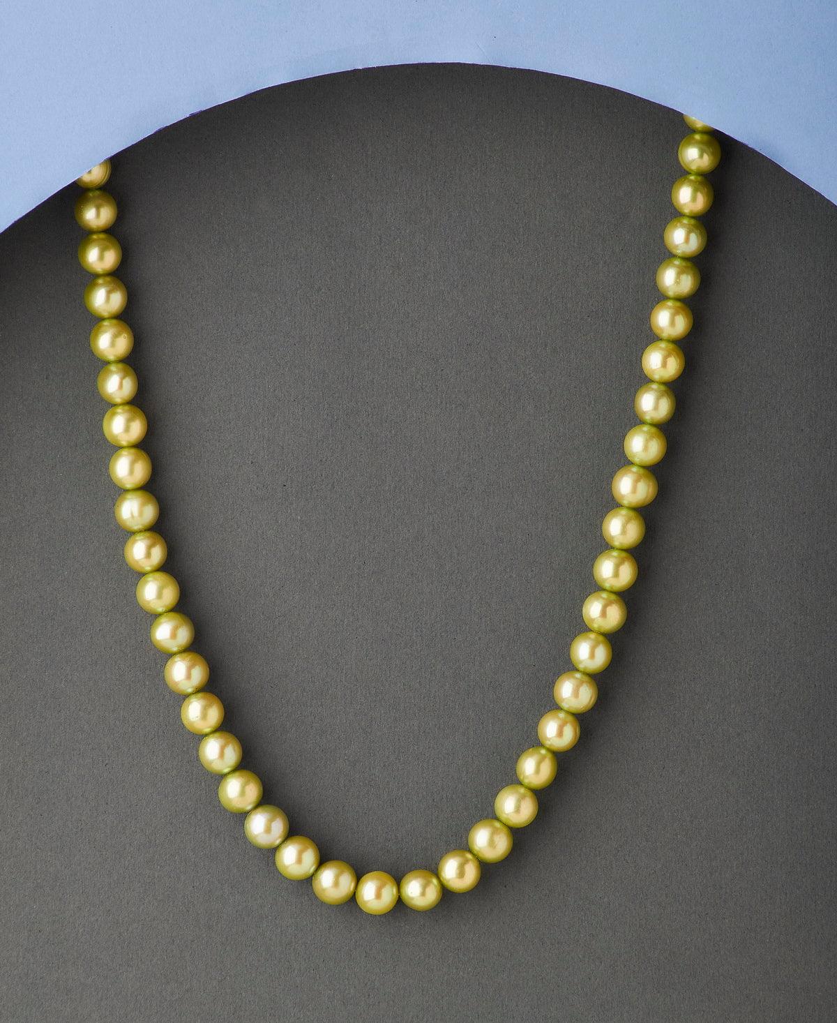Elegant Green Pearl Necklace - Chandrani Pearls