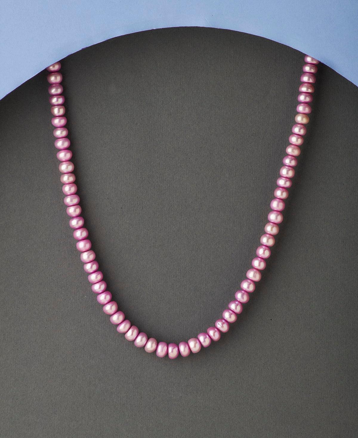 Elegant Green Purple Necklace - Chandrani Pearls