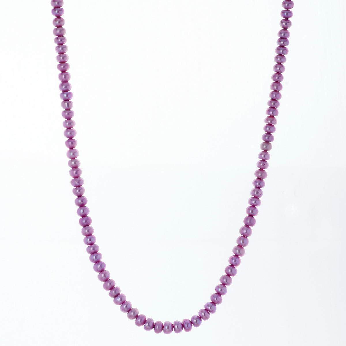 Elegant Green Purple Necklace - Chandrani Pearls
