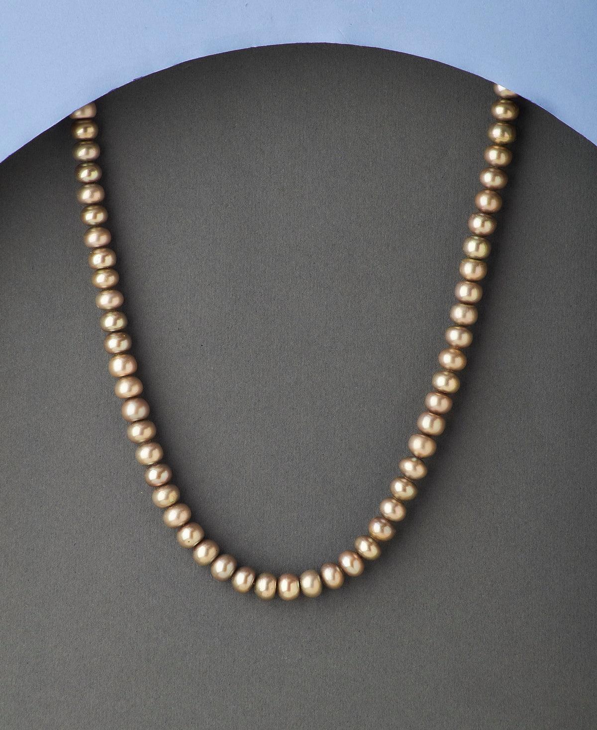 Elegant Grey Pearl Necklace - Chandrani Pearls