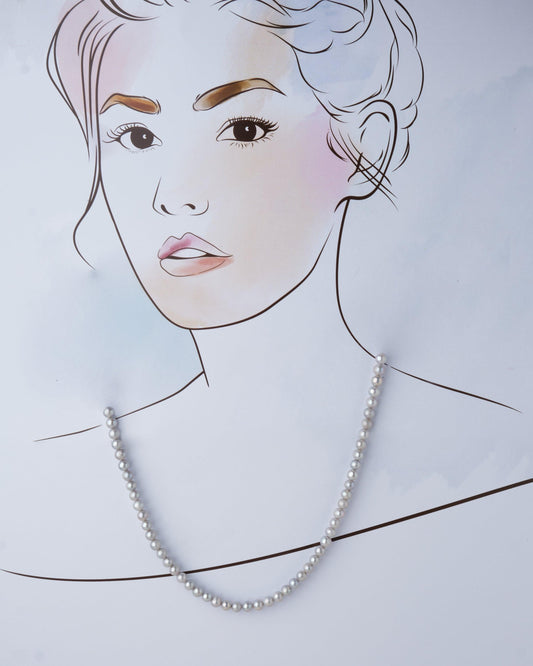 Elegant Grey Pearl Necklace - Chandrani Pearls