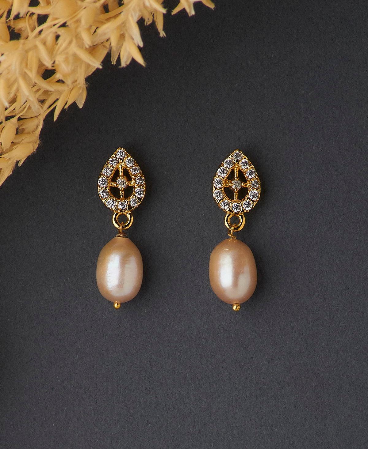 Elegant Pearl Hanging Earring - Chandrani Pearls