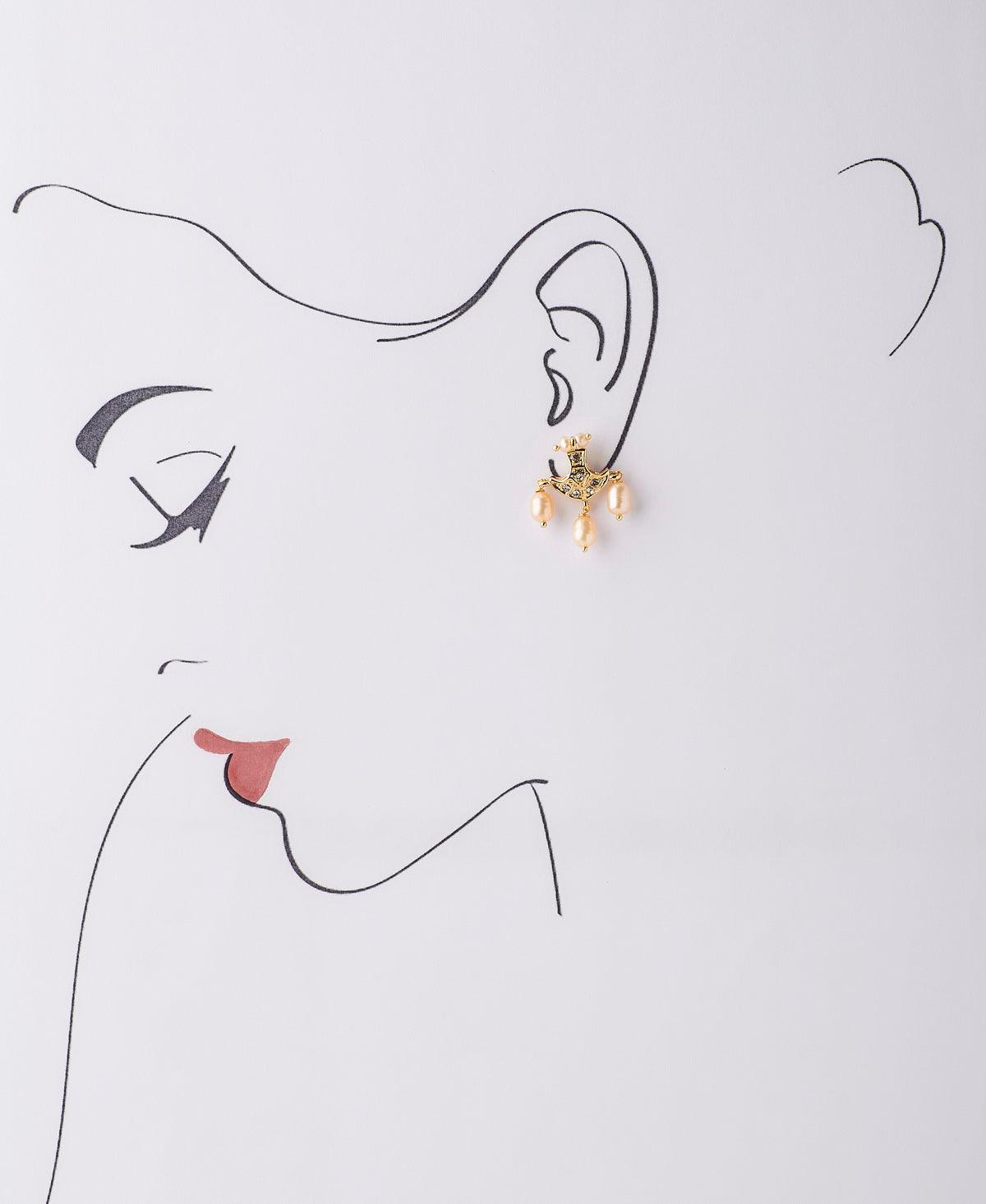 Elegant Pearl hanging Earring - Chandrani Pearls