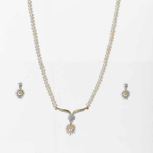 Elegant Pearl Necklace Set - Chandrani Pearls
