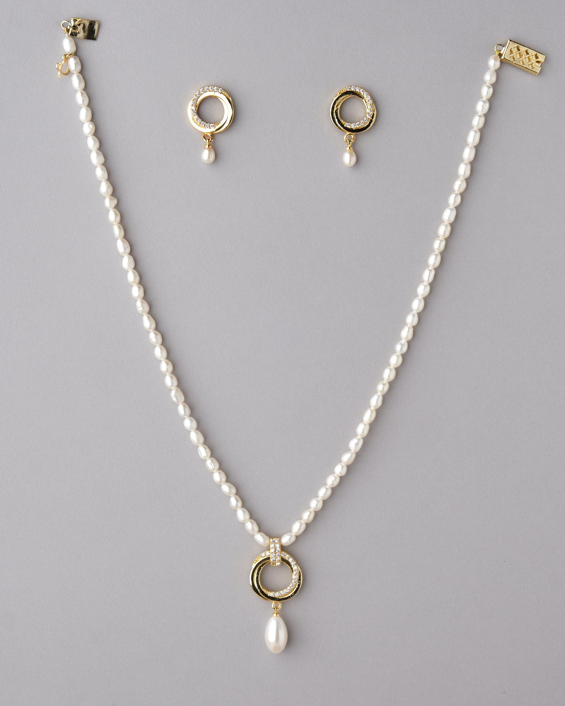 Elegant Pearl Necklace Set - Chandrani Pearls
