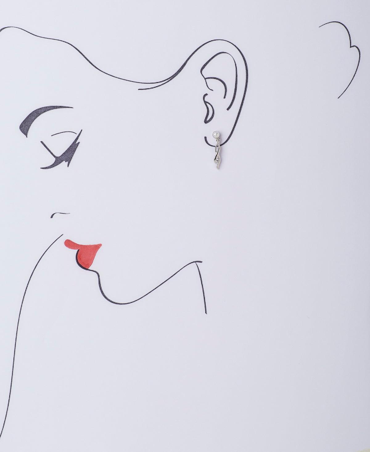 Elegant Pearl Studded Earring - Chandrani Pearls