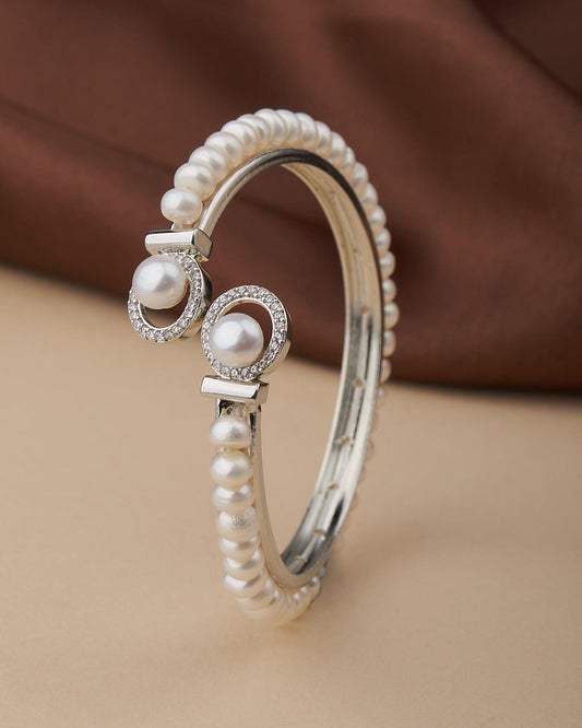 Elegant Real Pearl Bangle - Chandrani Pearls