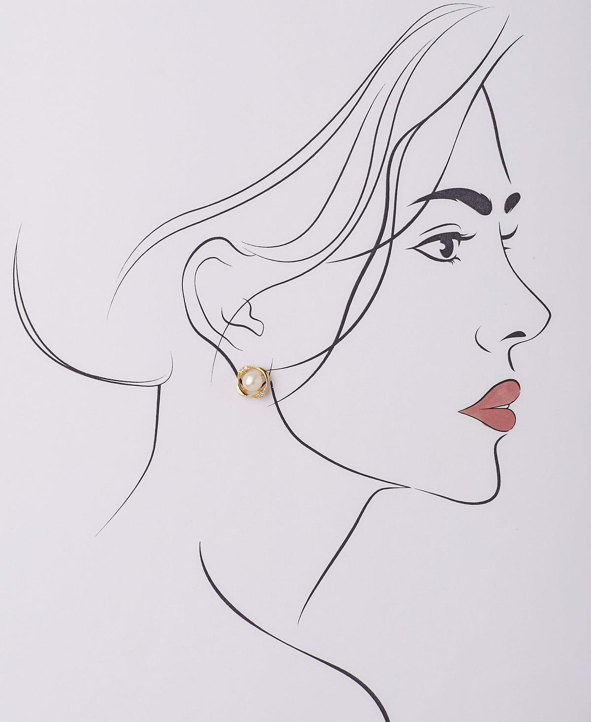 Elegant Real Pearl Hanging Earring - Chandrani Pearls
