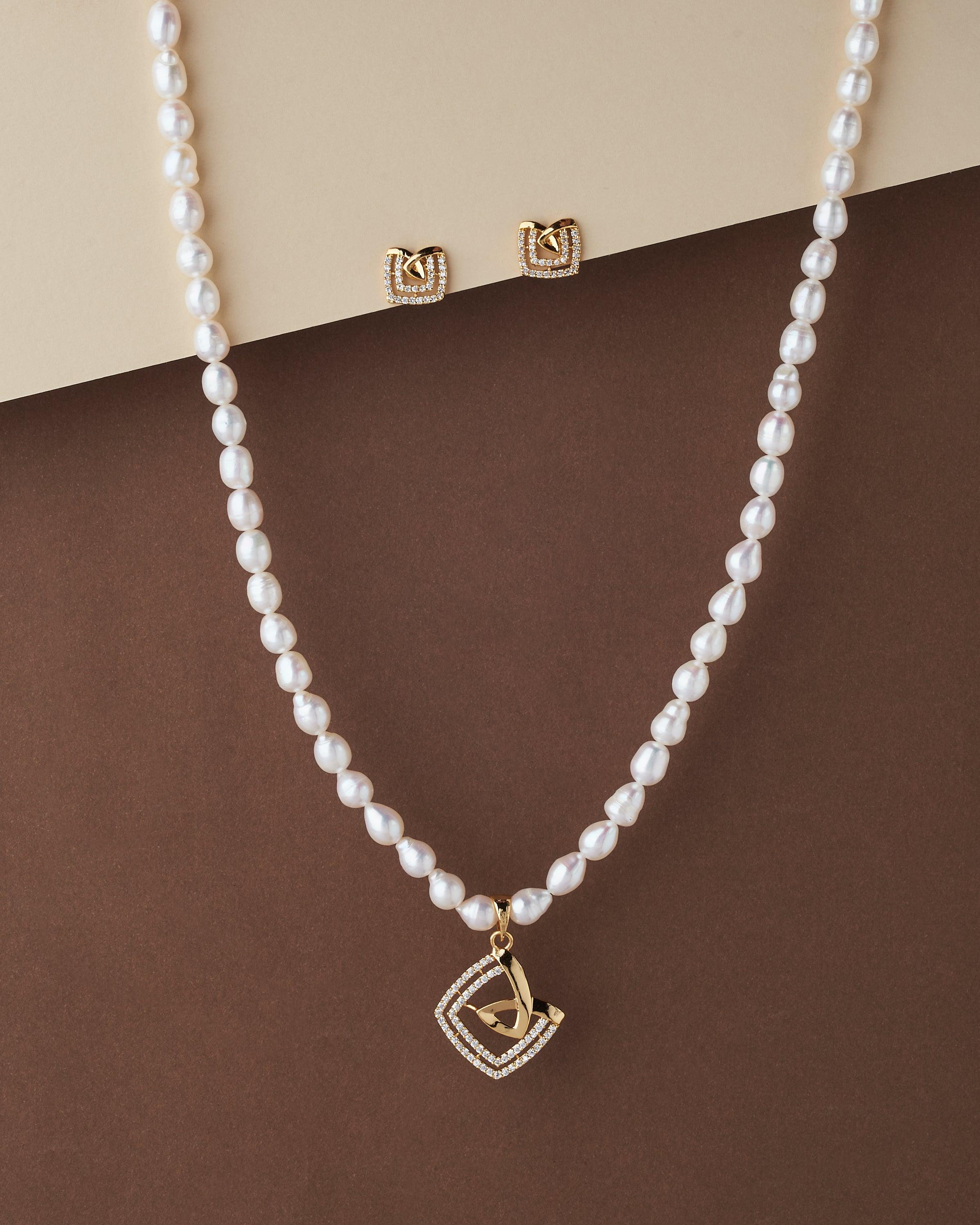 Gold-Filled Pearl Satellite Choker Necklace | Midori Jewelry Co.