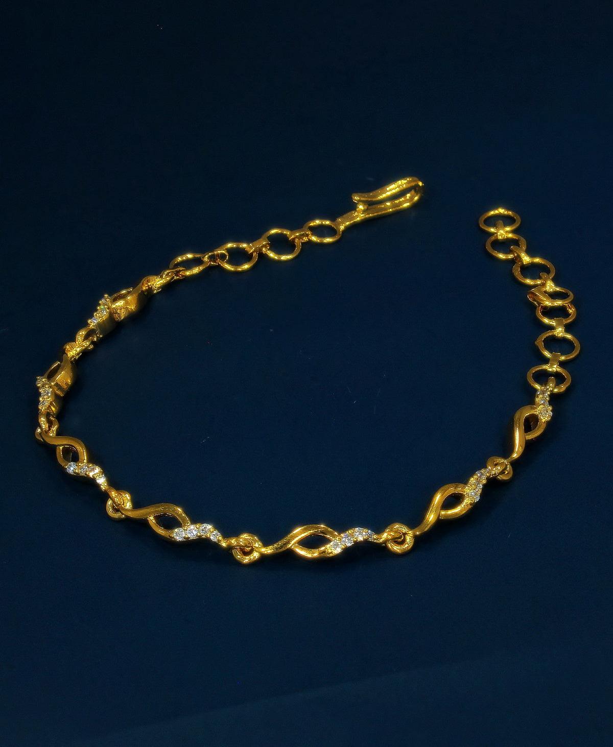 Elegant Stone Studded Bracelet - Chandrani Pearls