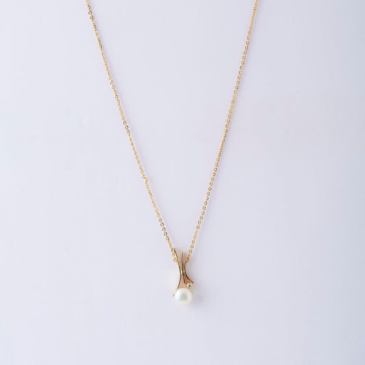 Elegant Stone Studded Pearl Pendant - Chandrani Pearls