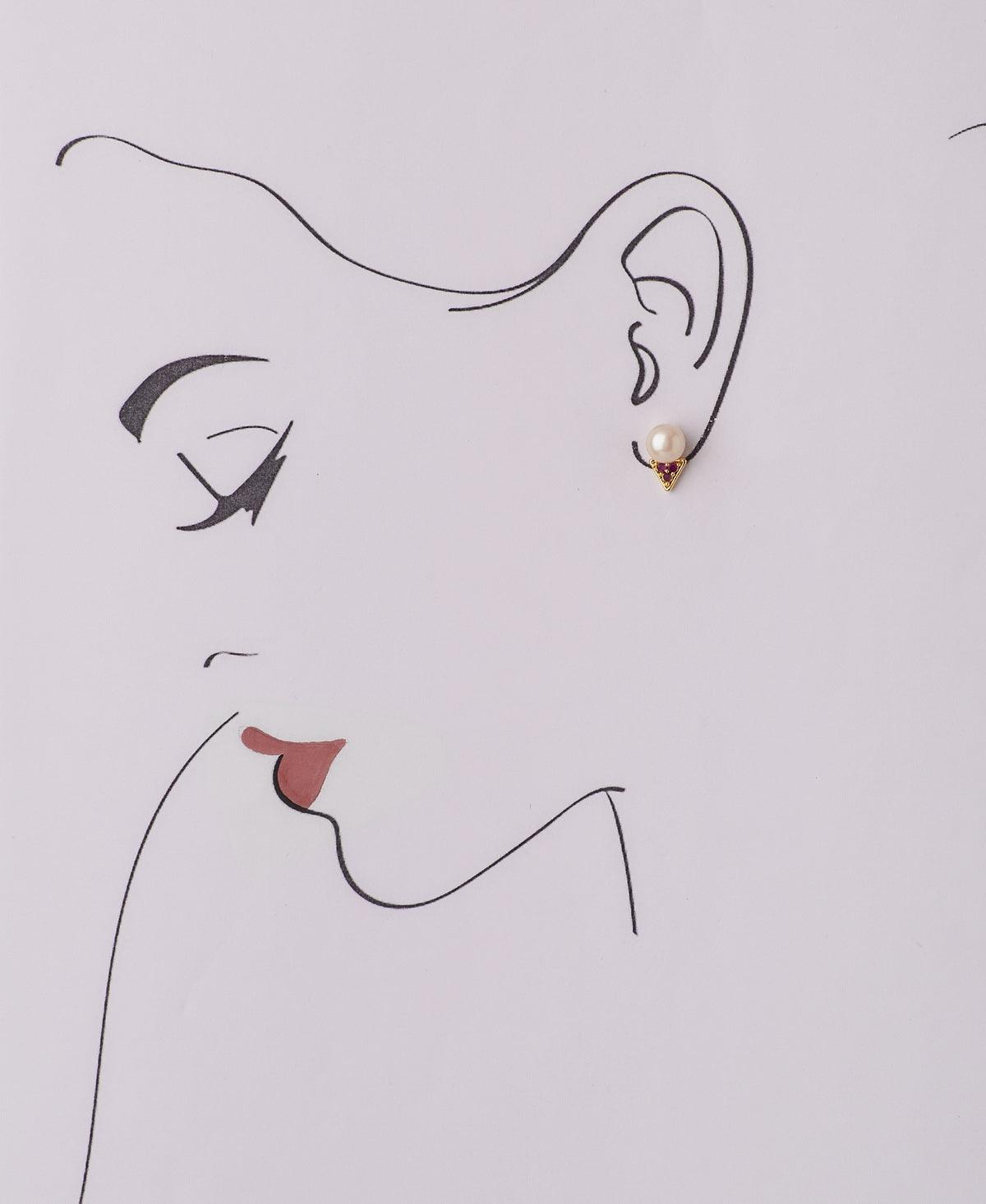 Elegant Stud Pearl Earring - Chandrani Pearls