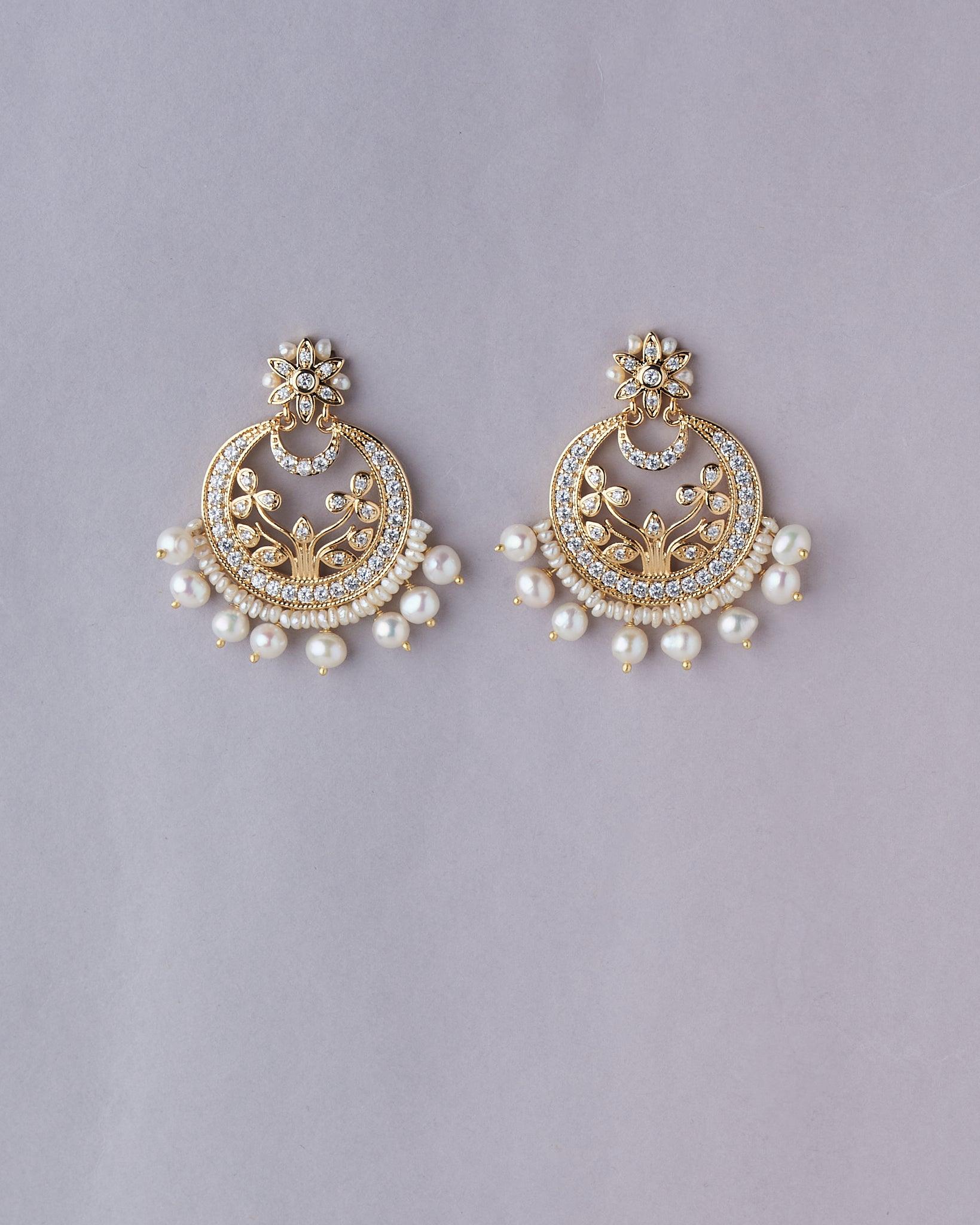 Ethnic Real Pearl Hanging Earring - Chandrani Pearls
