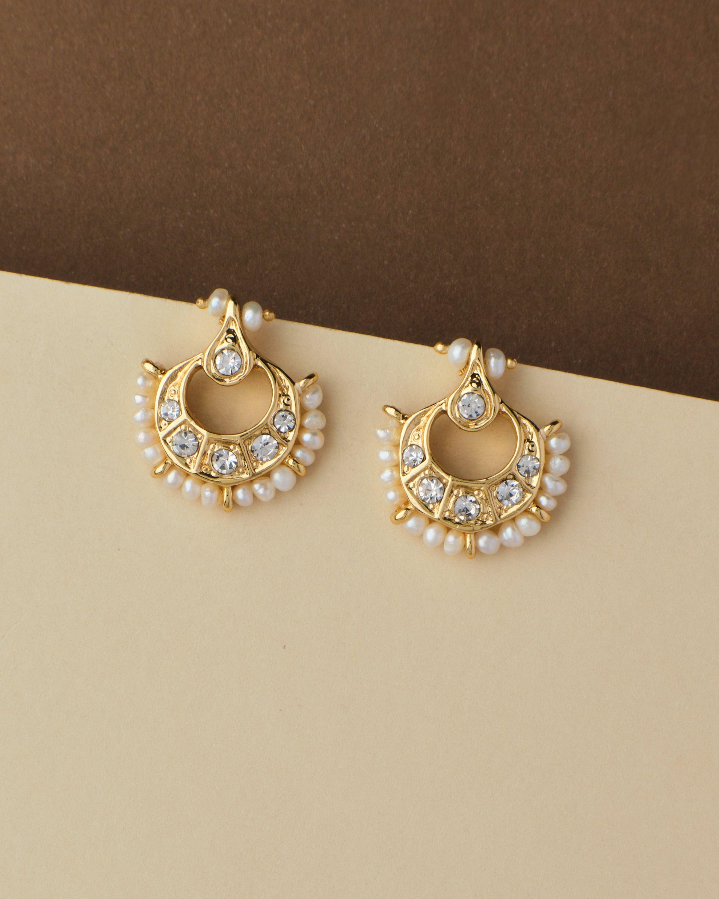 Beautiful Freshwater Pearl Fancy Stud Earrings – Mangatrai Gems & Jewels  Pvt Ltd