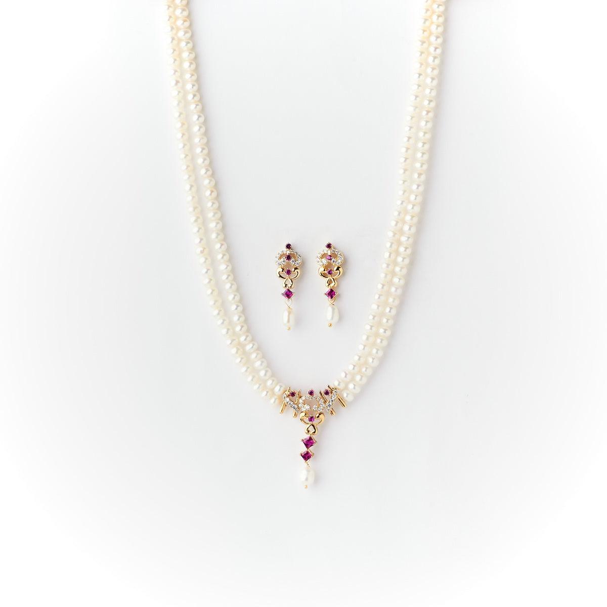 Exquisite Pearl Necklace Set - Chandrani Pearls