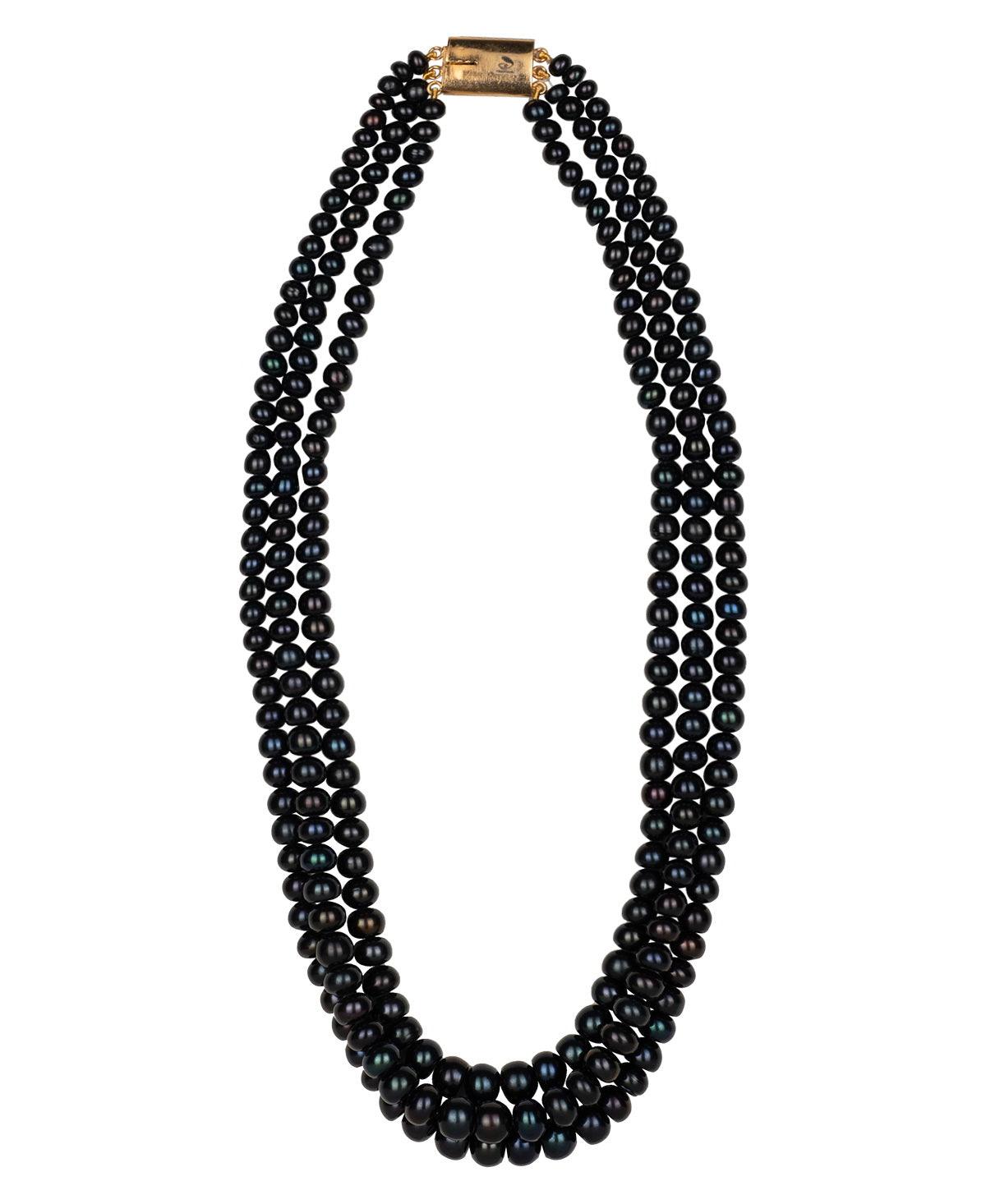 Fashionable Black Pearl Necklace - Chandrani Pearls