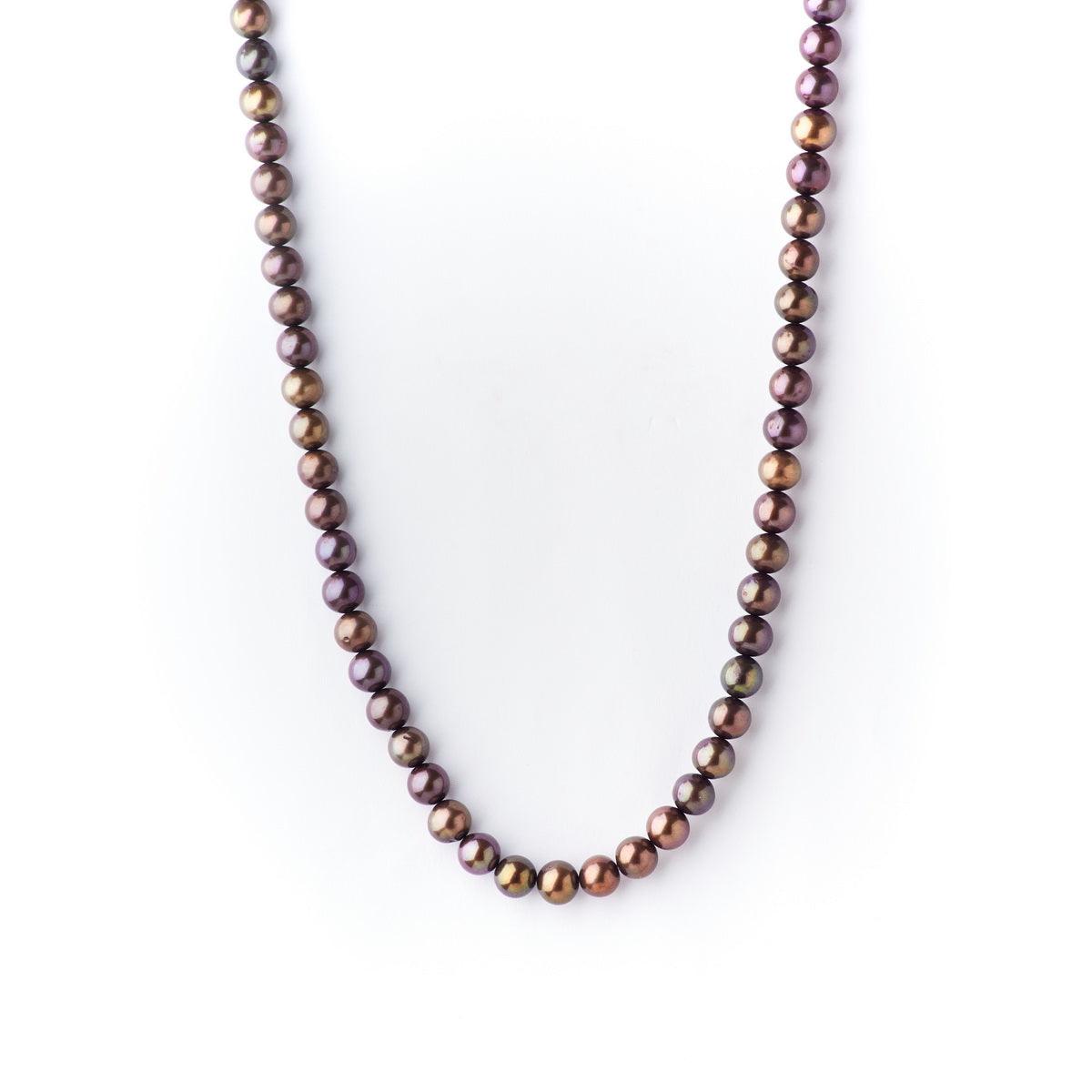 Fashionable Brown Pearl Necklace - Chandrani Pearls