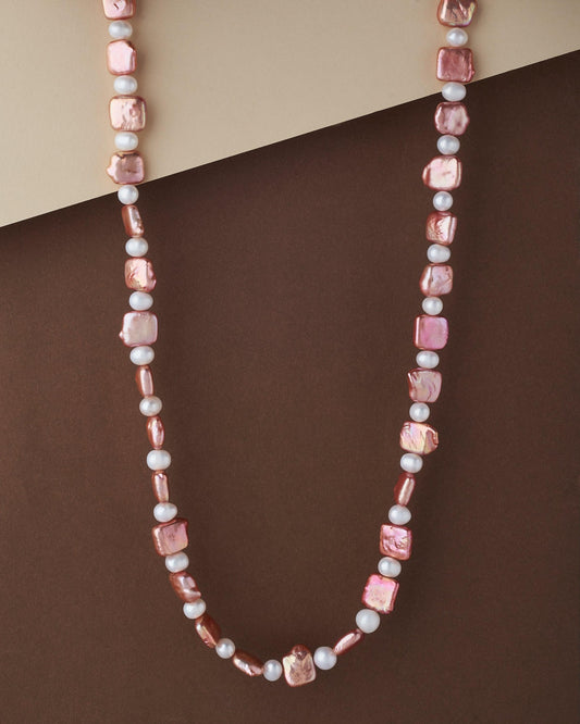 Fashionable Dual Color Pearl Necklace - Chandrani Pearls