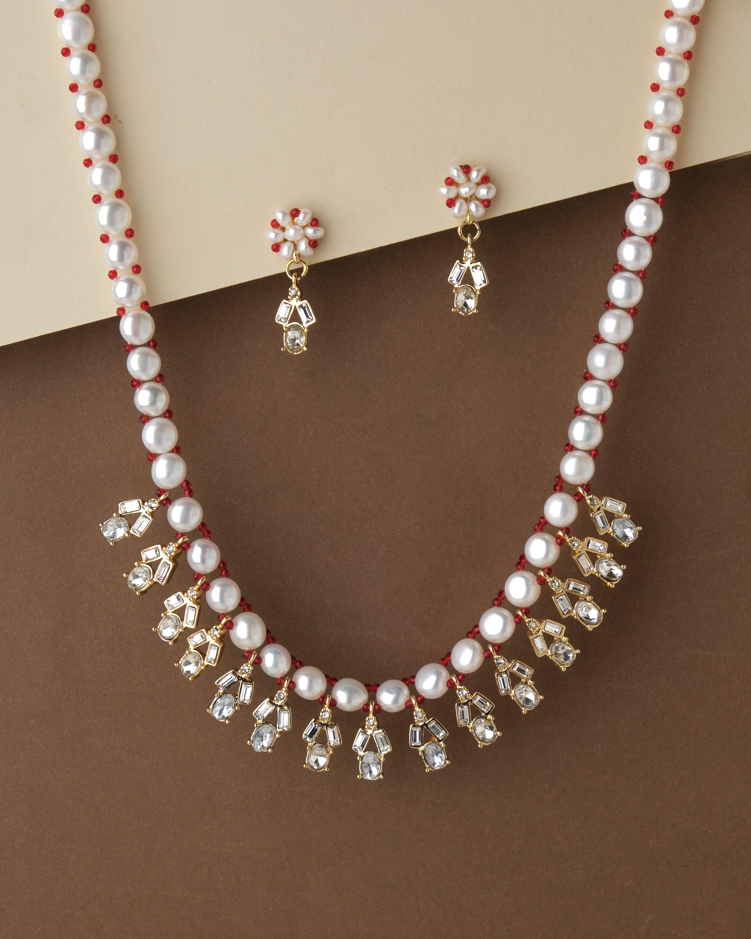 Buy White FashionJewellerySets for Women by KASHVI PEARLS AND JEWELLERS  Online | Ajio.com