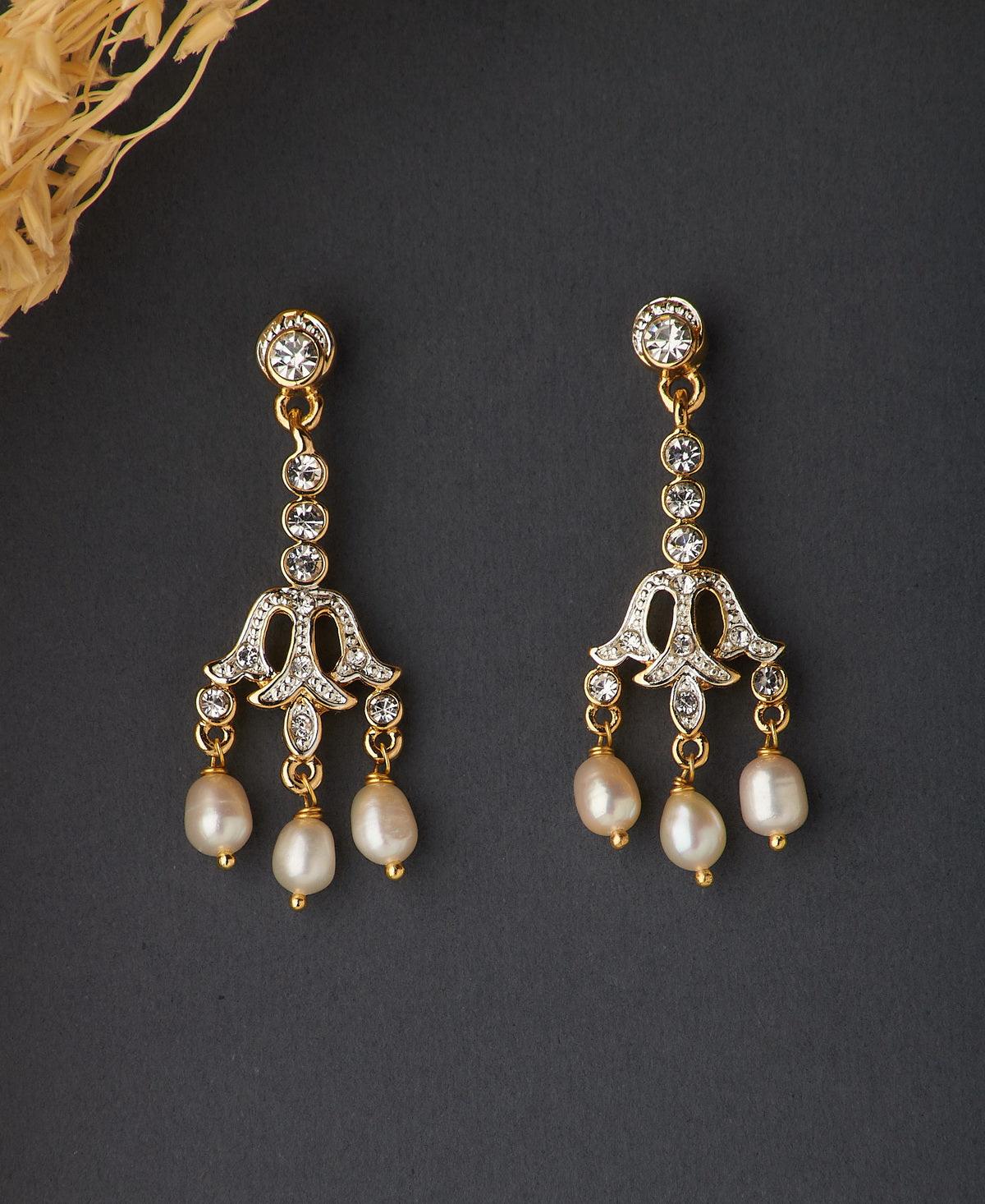 Fashionable Pearl Hanging Earring - Chandrani Pearls