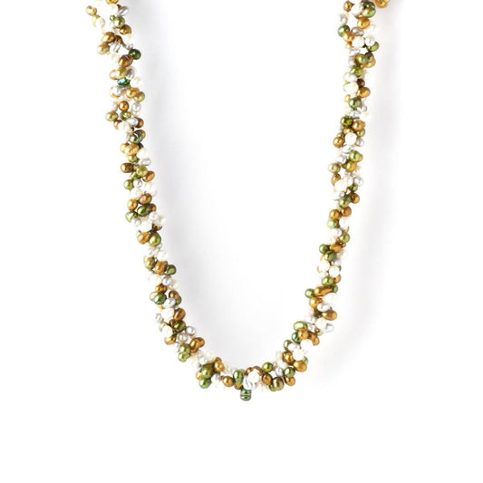 Fashionable Pearl Multi Colour Necklace - Chandrani Pearls