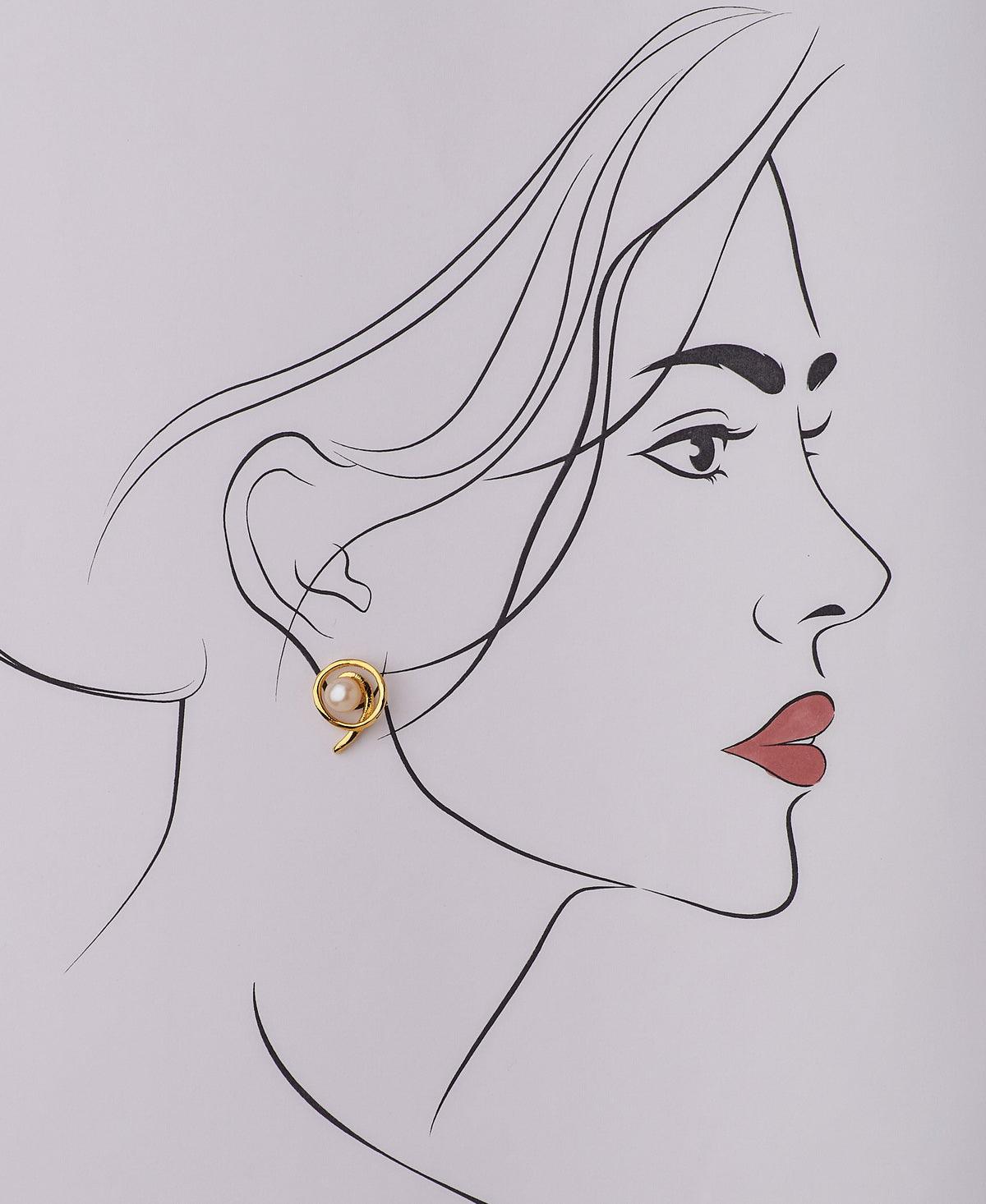 Fashionable Pearl Stud Earring - Chandrani Pearls
