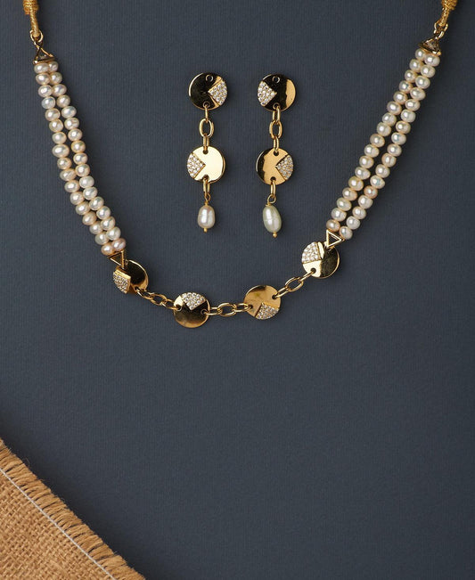 Fashionable Real Pearl Choker Set - Chandrani Pearls