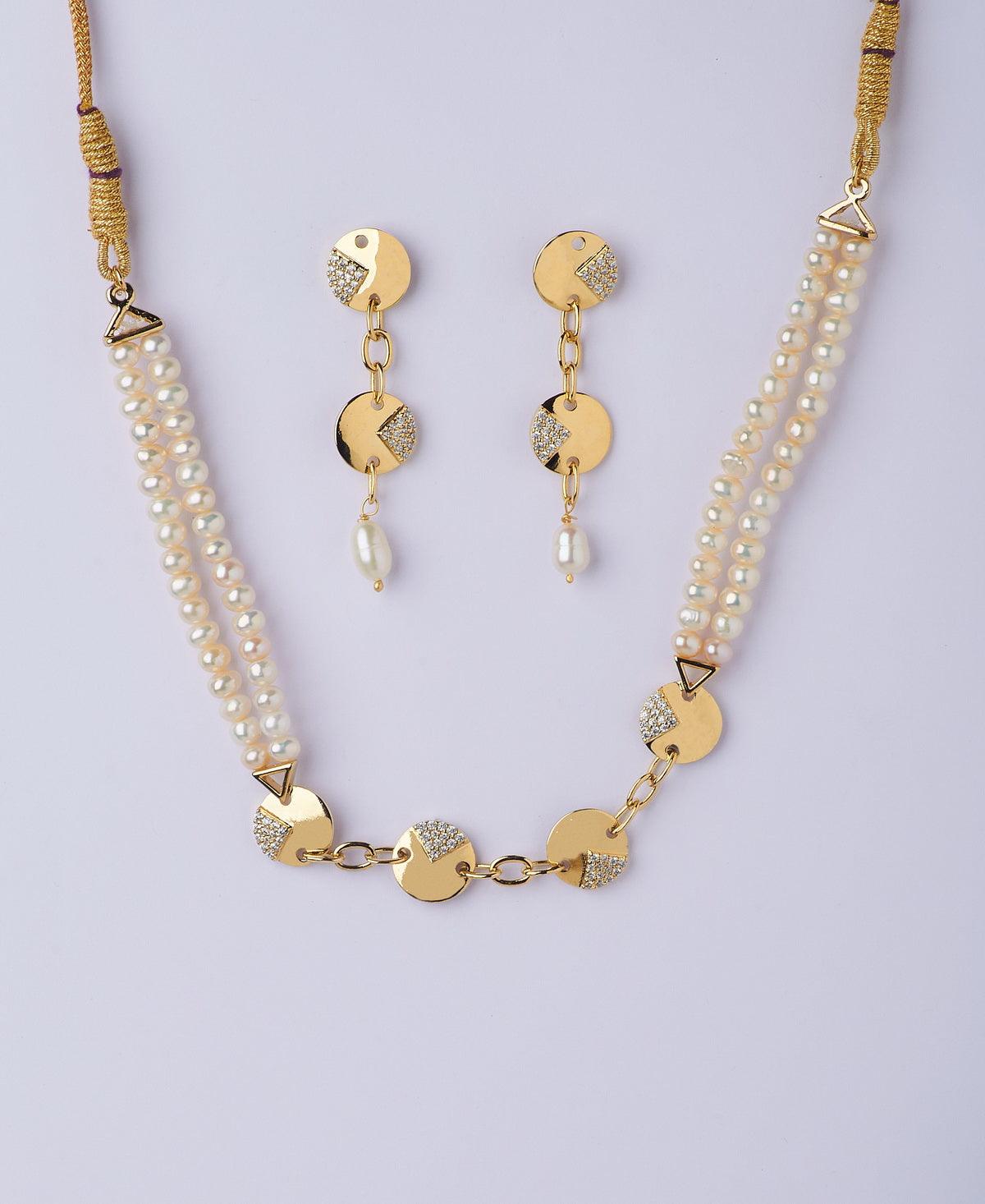 Fashionable Real Pearl Choker Set - Chandrani Pearls
