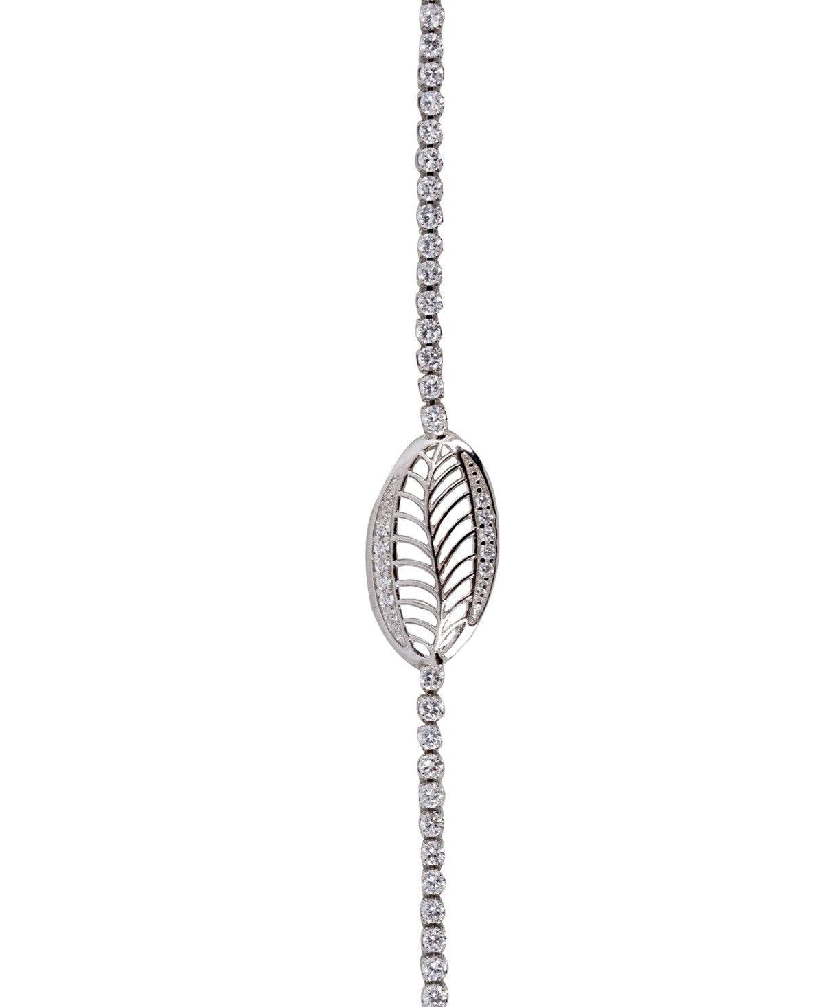 Fashionable Stone Studded Metallic Bracelet - Chandrani Pearls