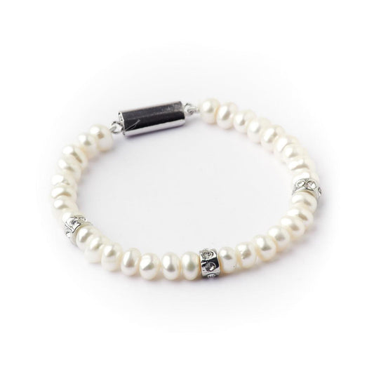 Fashionable Stone Studded Ring Pearl Bracelet - Chandrani Pearls
