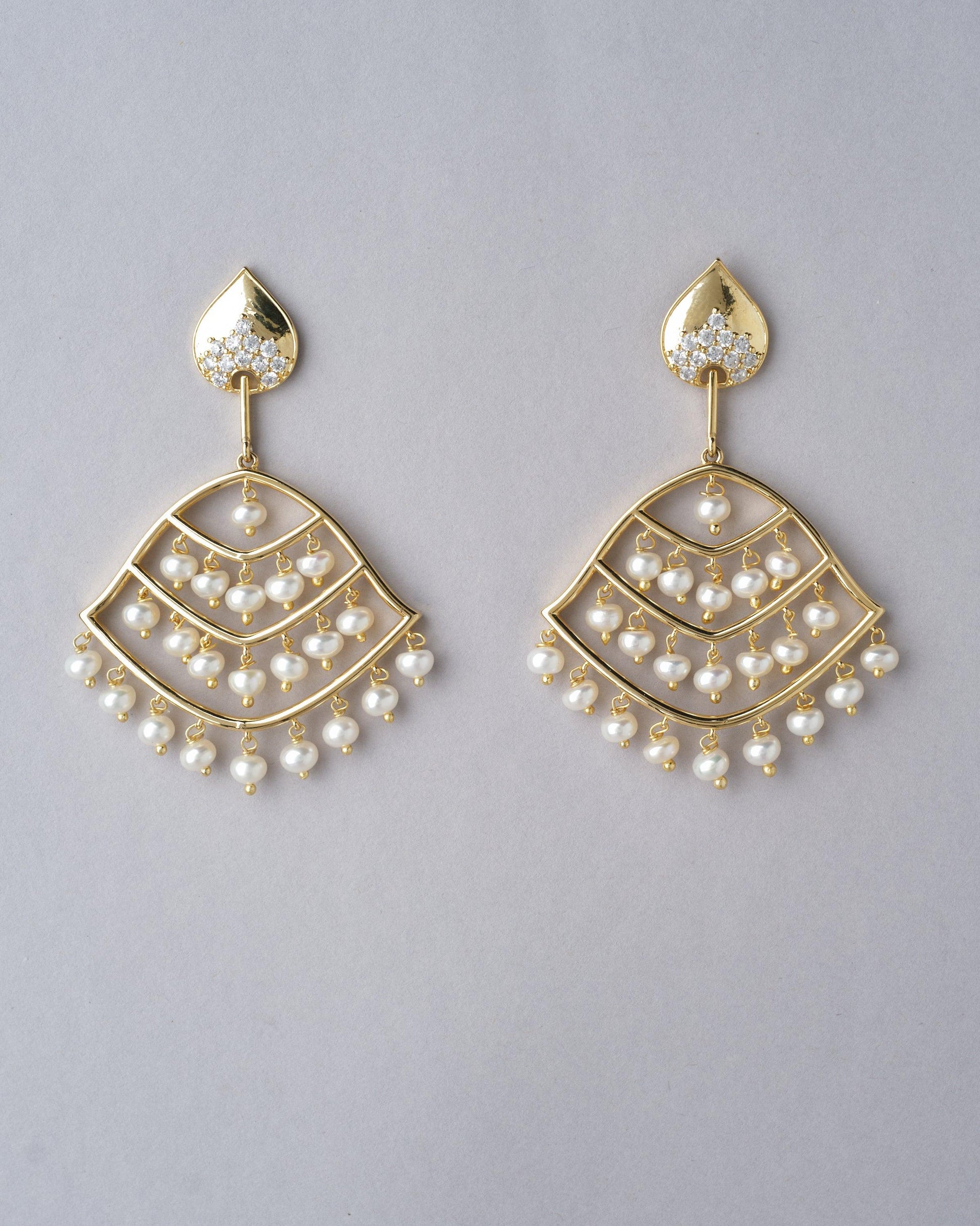 Fasionable Pearl Hang Jhumka - Chandrani Pearls