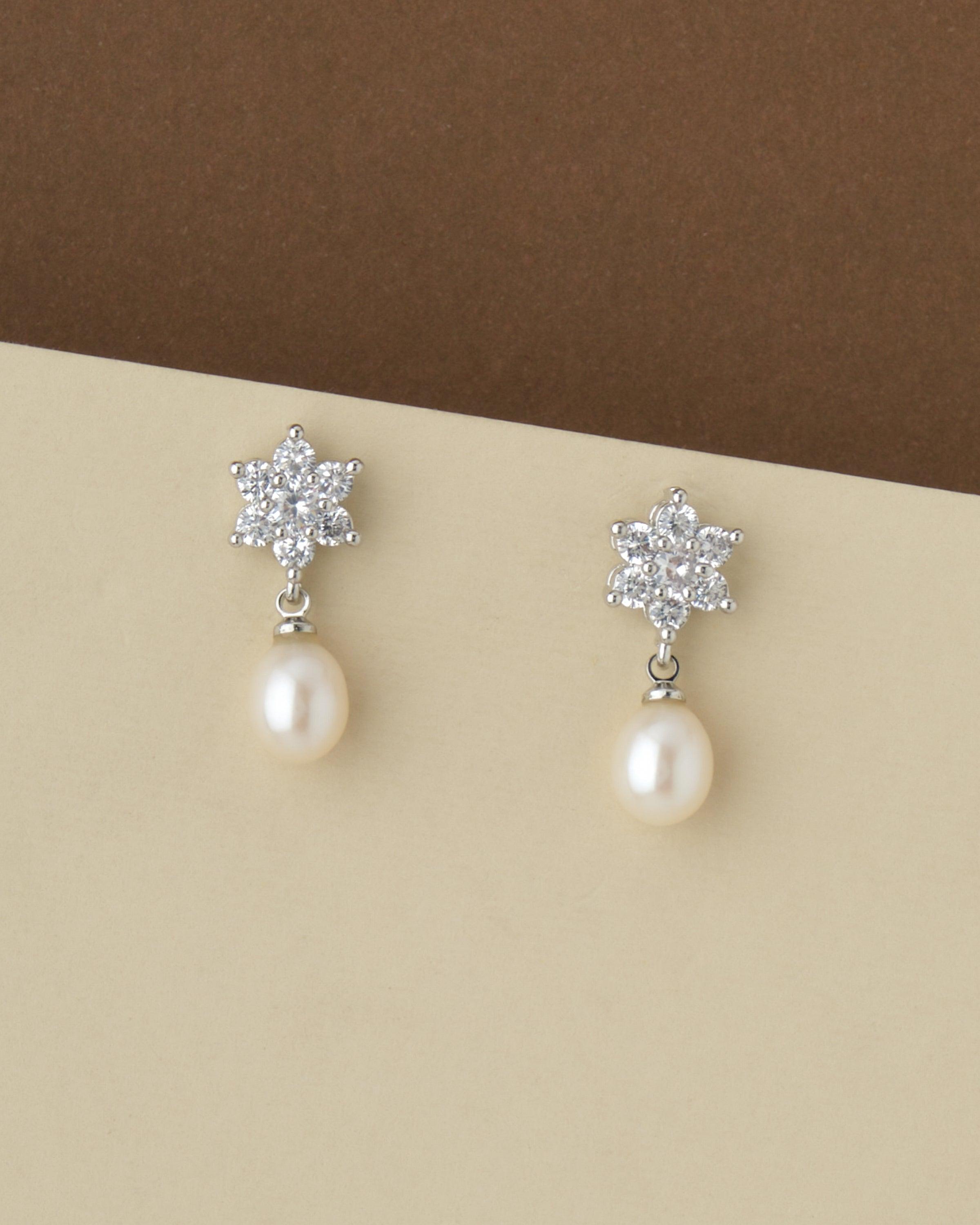 High Quality Freshwater Pearl Stud Earrings Elegant Women Party Banquet  Jewelry | eBay