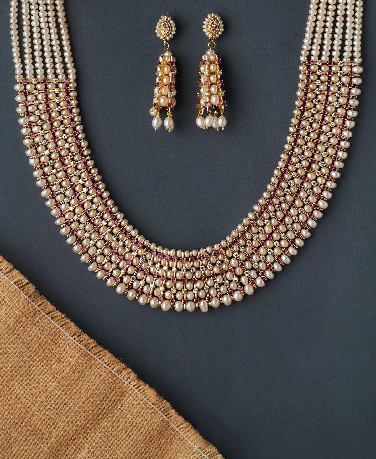 Gorgeous and Trendy Jodha Akbar Necklace Set - Chandrani Pearls