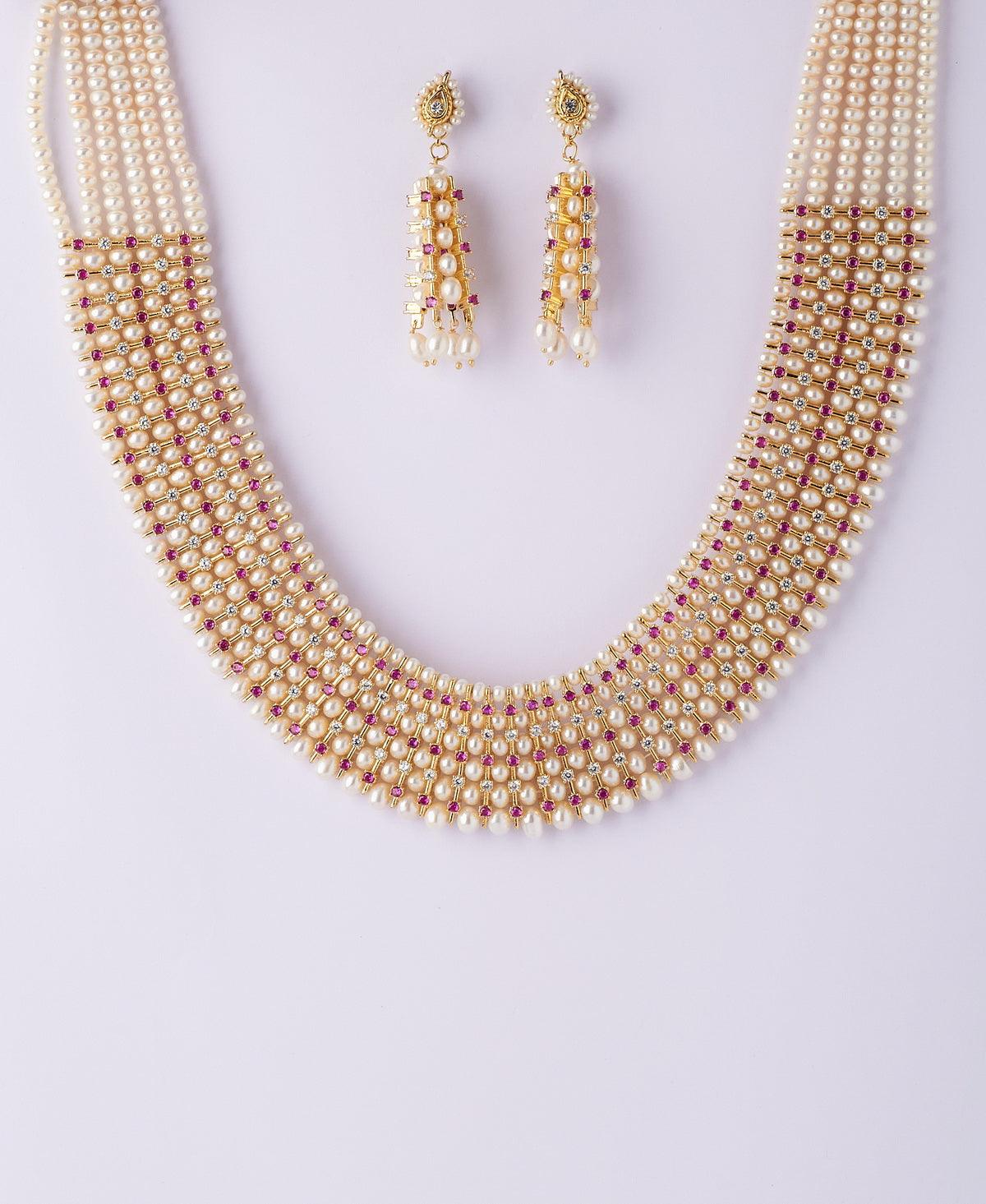 Gorgeous and Trendy Jodha Akbar Necklace Set - Chandrani Pearls