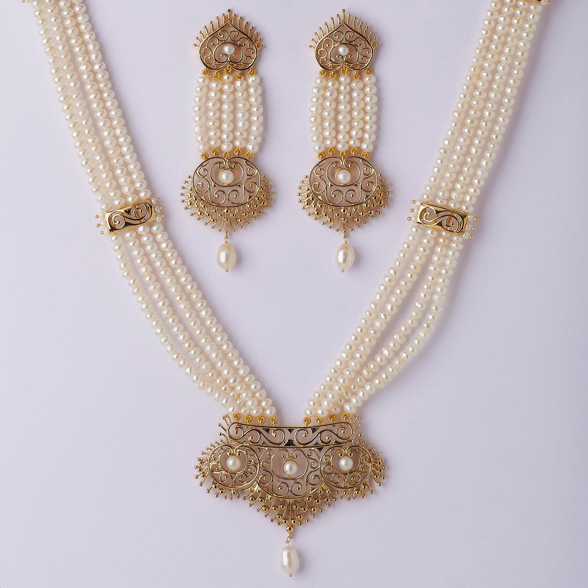 Gorgeous and Trendy Real Pearl Rani Har - Chandrani Pearls