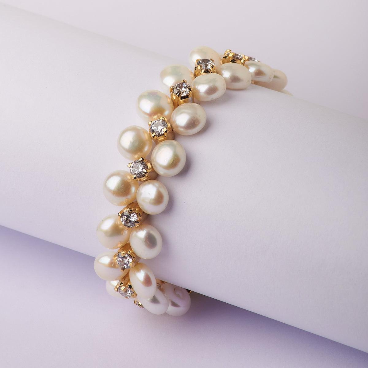 Gorgeous Gold Pearl Bracelet - Chandrani Pearls
