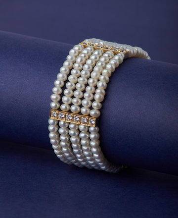 Gorgeous Golden Pearl Bracelet - Chandrani Pearls