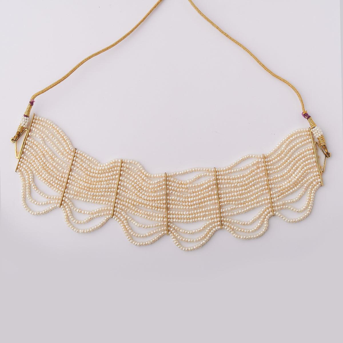 Gorgeous Pearl Choker Necklace - Chandrani Pearls