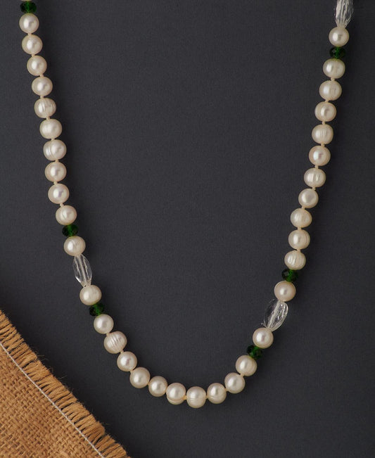 Graceful Bead & Pearl Necklace - Chandrani Pearls