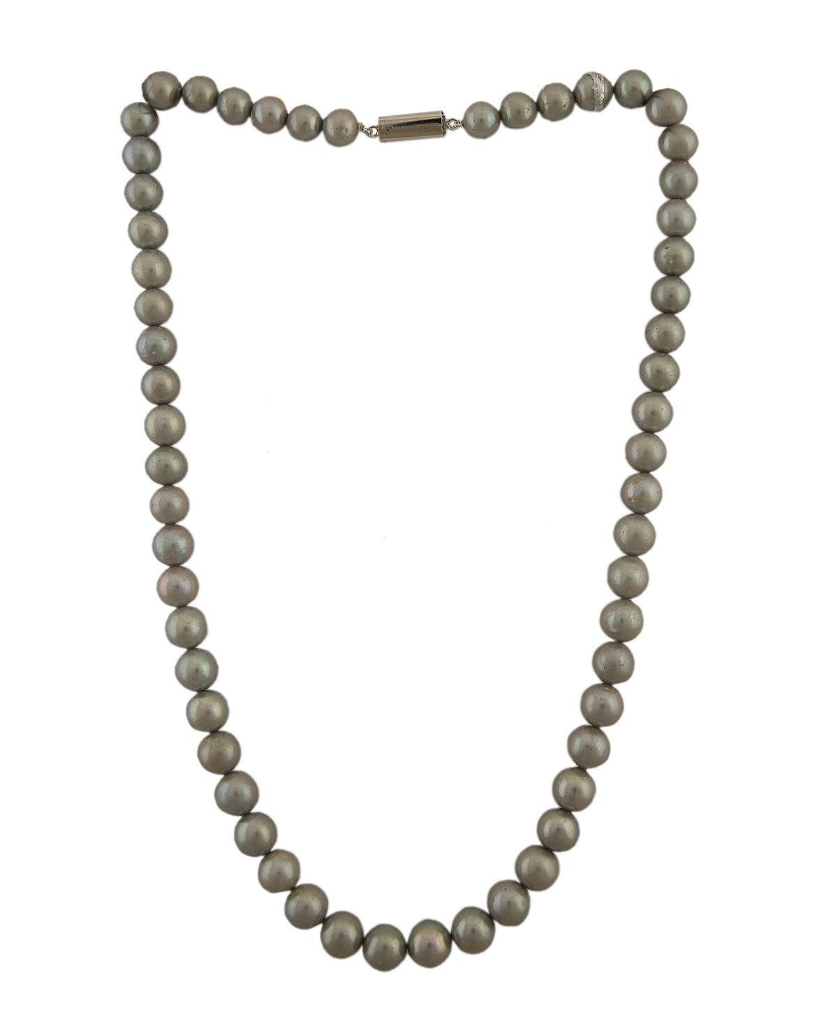 Graceful Grey Pearl Necklace - Chandrani Pearls
