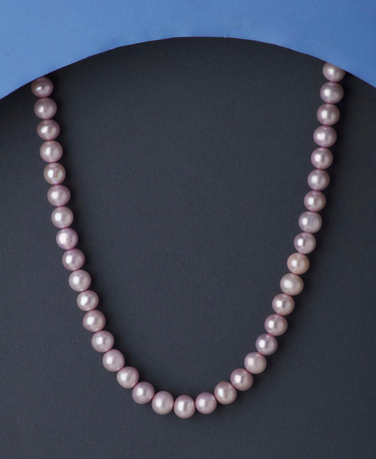 Graceful Purple Colour Pearl Necklace - Chandrani Pearls