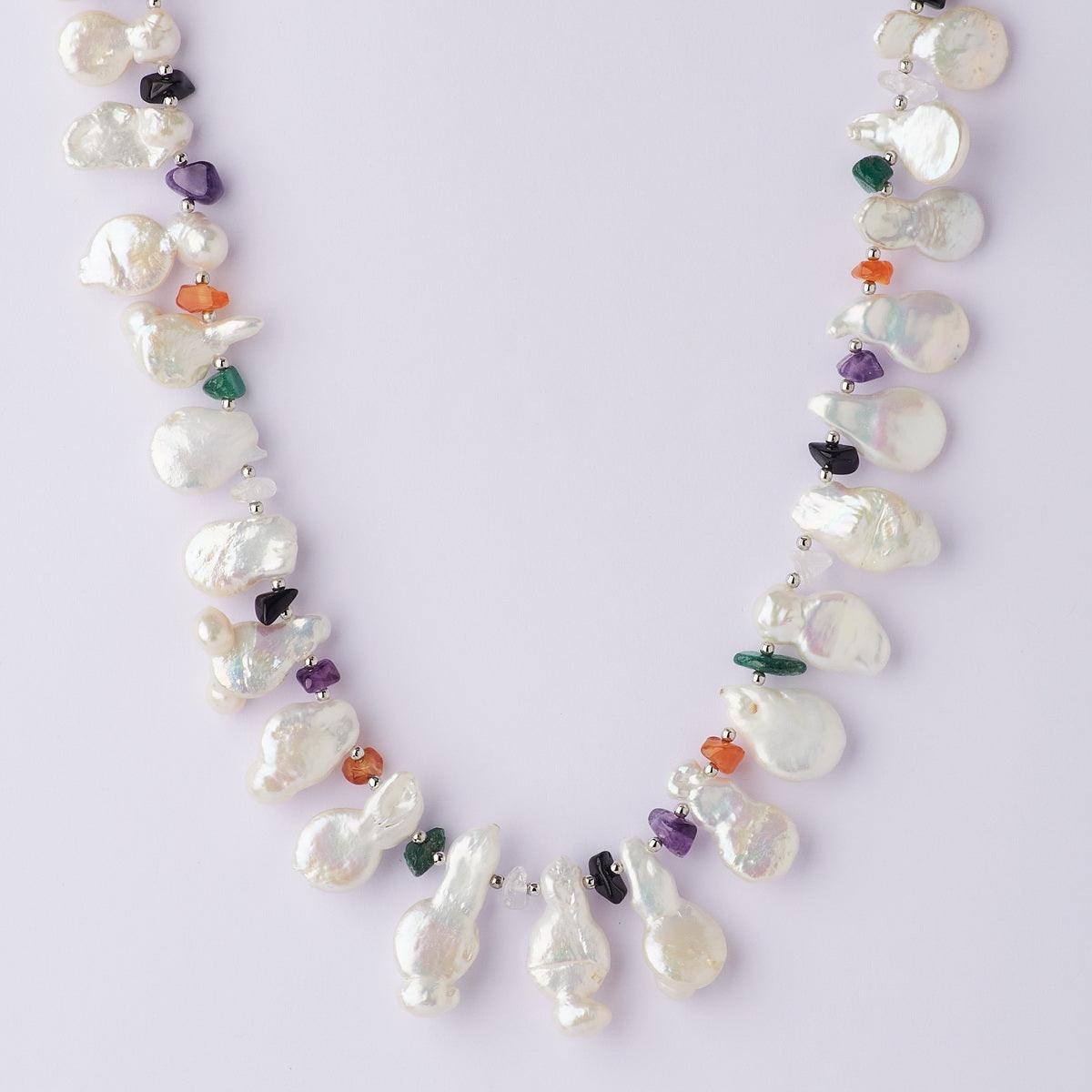 Graceful White Pearl Necklace - Chandrani Pearls