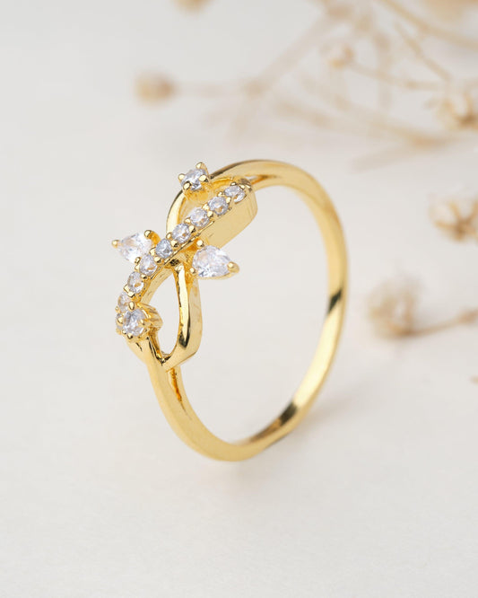 Isabel Miracle Gold & Diamond Ring - Chandrani Pearls