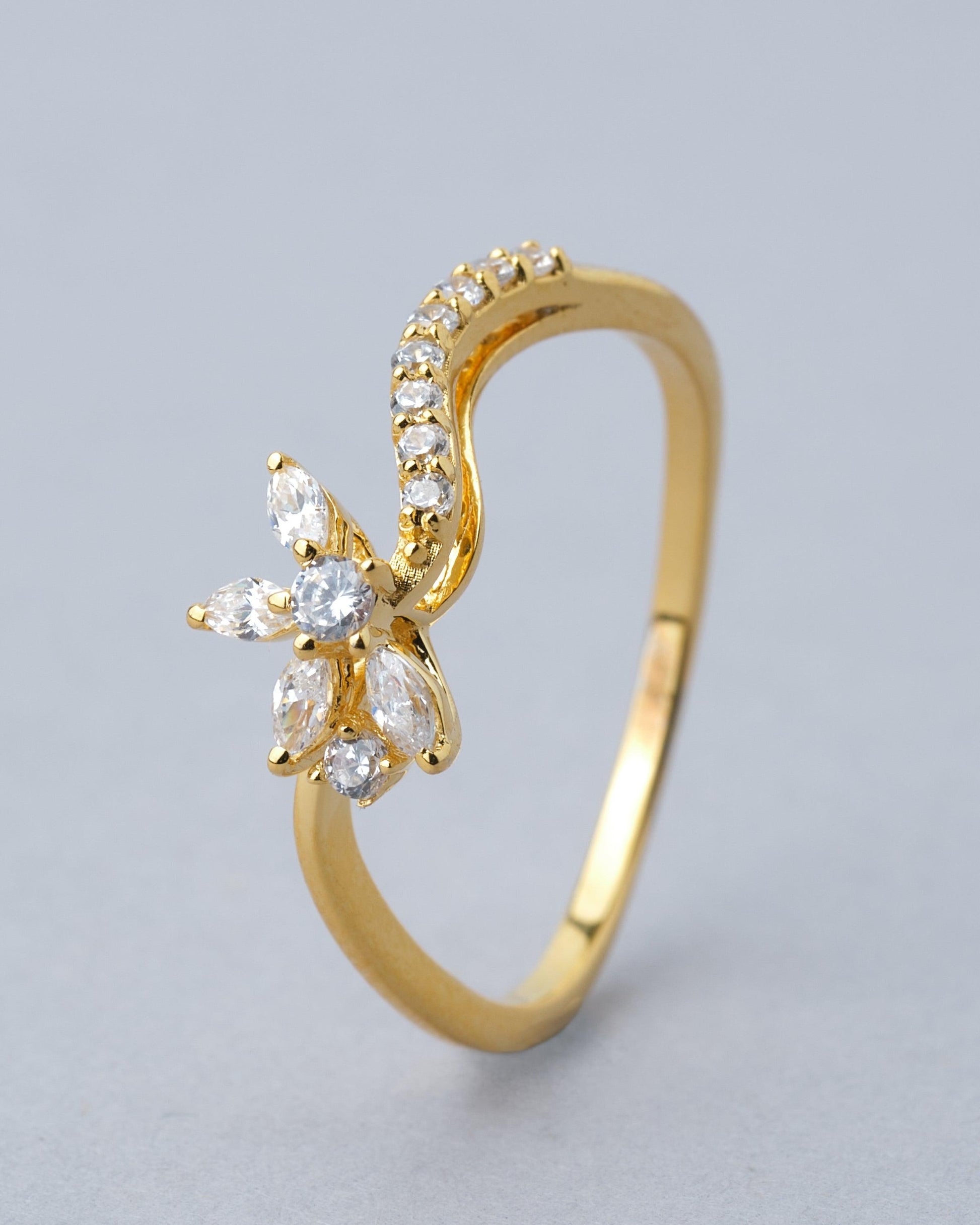 Kerrie Gold & Diamond Ring - Chandrani Pearls